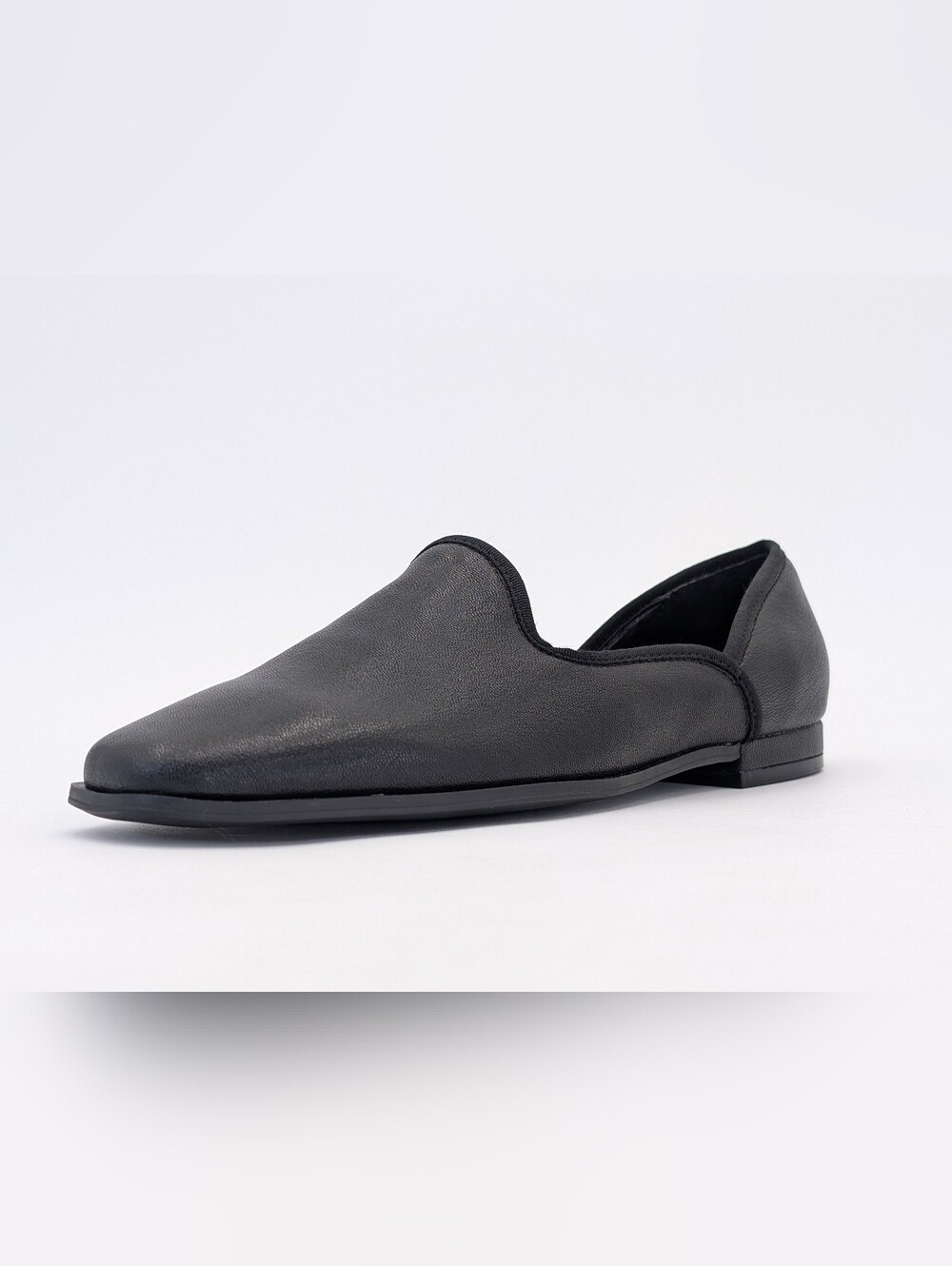 Chelsea & Violet "Louisa" Sz 8.5M Women Black Genuine Leather Modern Square Toe - Picture 4 of 17